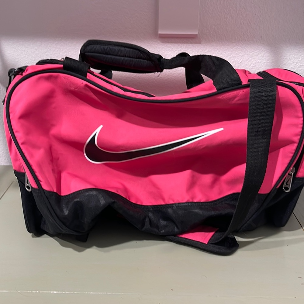 Bright Pink Nike Medium Sized Duffle Bag